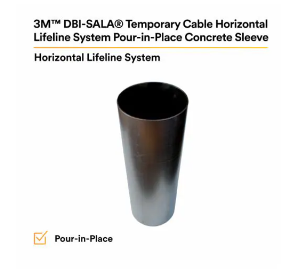 3M DBI-SALA SecuraSpan Pour-in-Place HLL Concrete Sleeve 7400201 from GME Supply